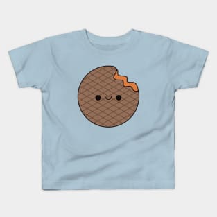 Cute Dutch Stroopwafel - Kawaii Stroopwafel Kids T-Shirt